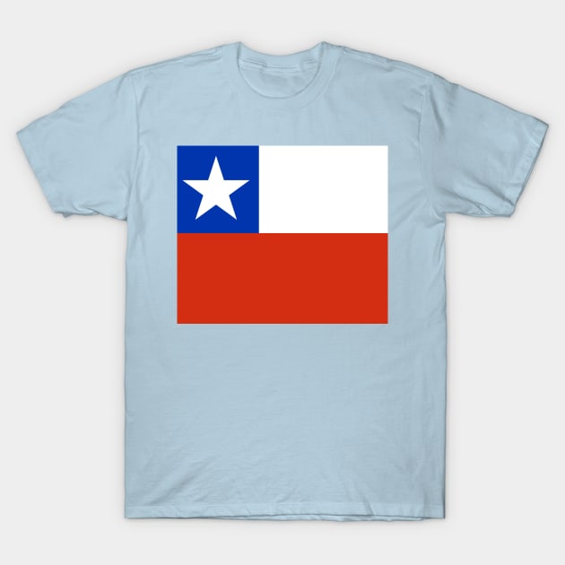 Chile Flag T-Shirt by flag for all